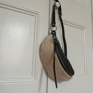 Rebecca Minkoff Shearling Crossbody Belt Bag